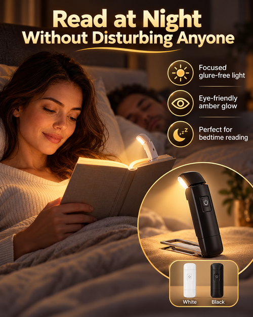ClipGlow™ | USB-Rechargeable Clip-On Reading Light