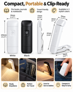 ClipGlow™ | USB-Rechargeable Clip-On Reading Light